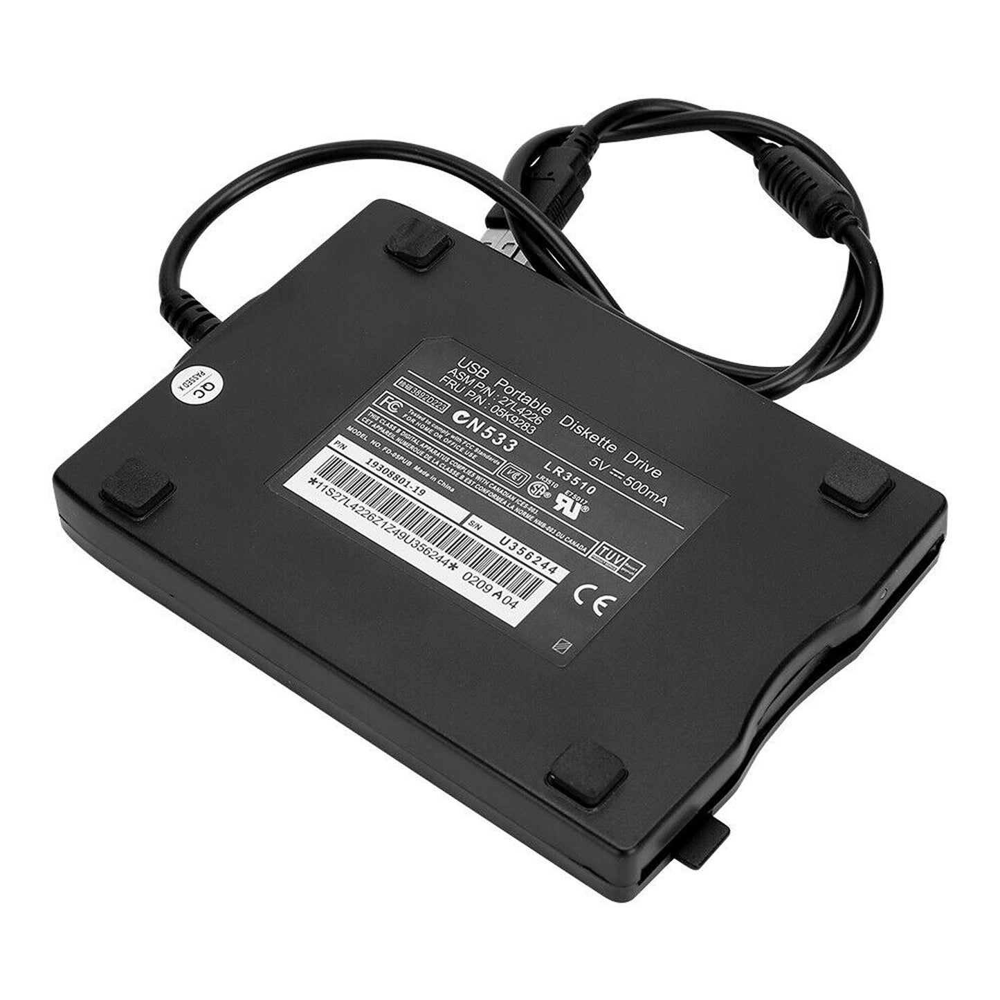 External USB Floppy Disk Drive for Laptops 3.5in 1.44MB