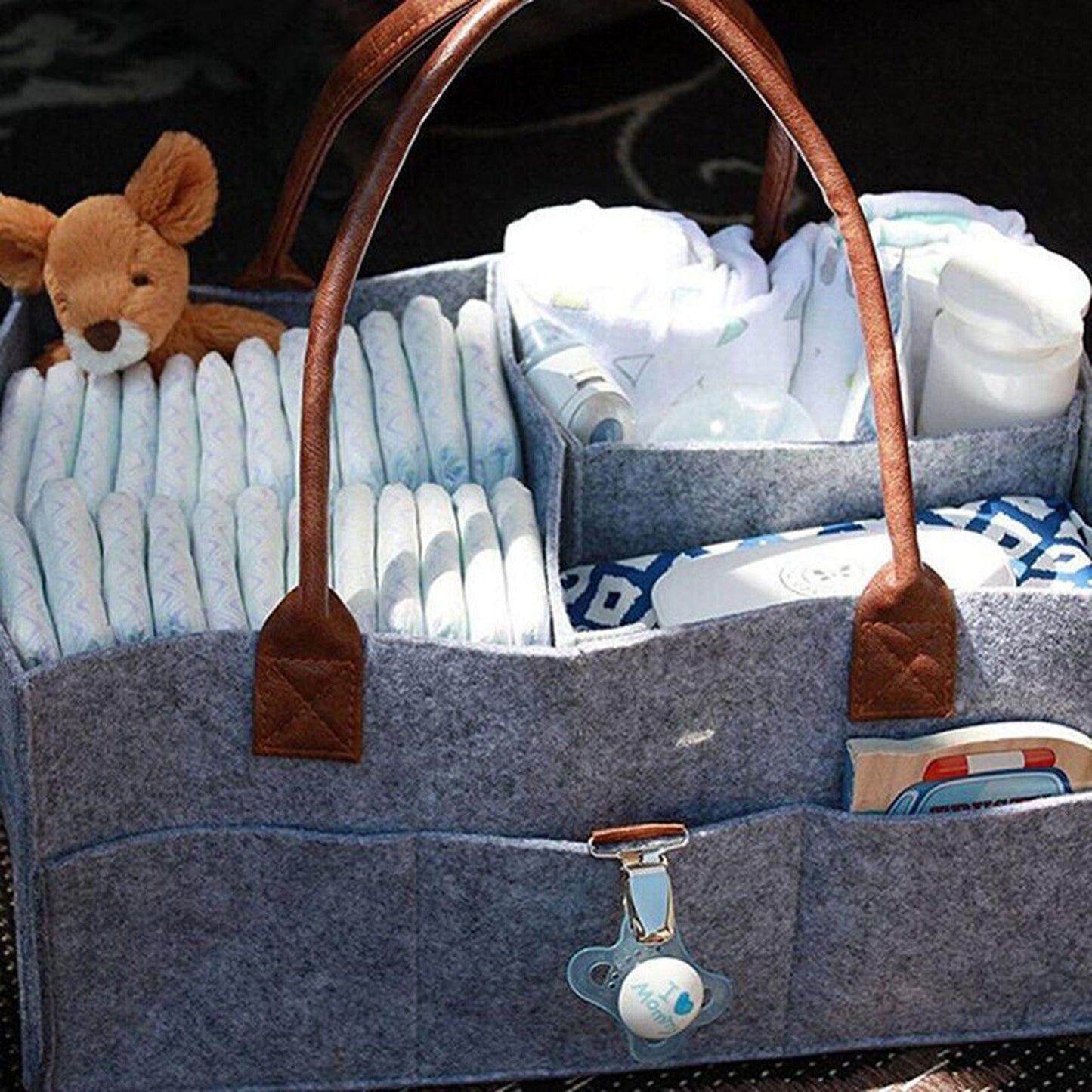 Infant Diaper Caddy Organizer Portable Nursery Storage Basket