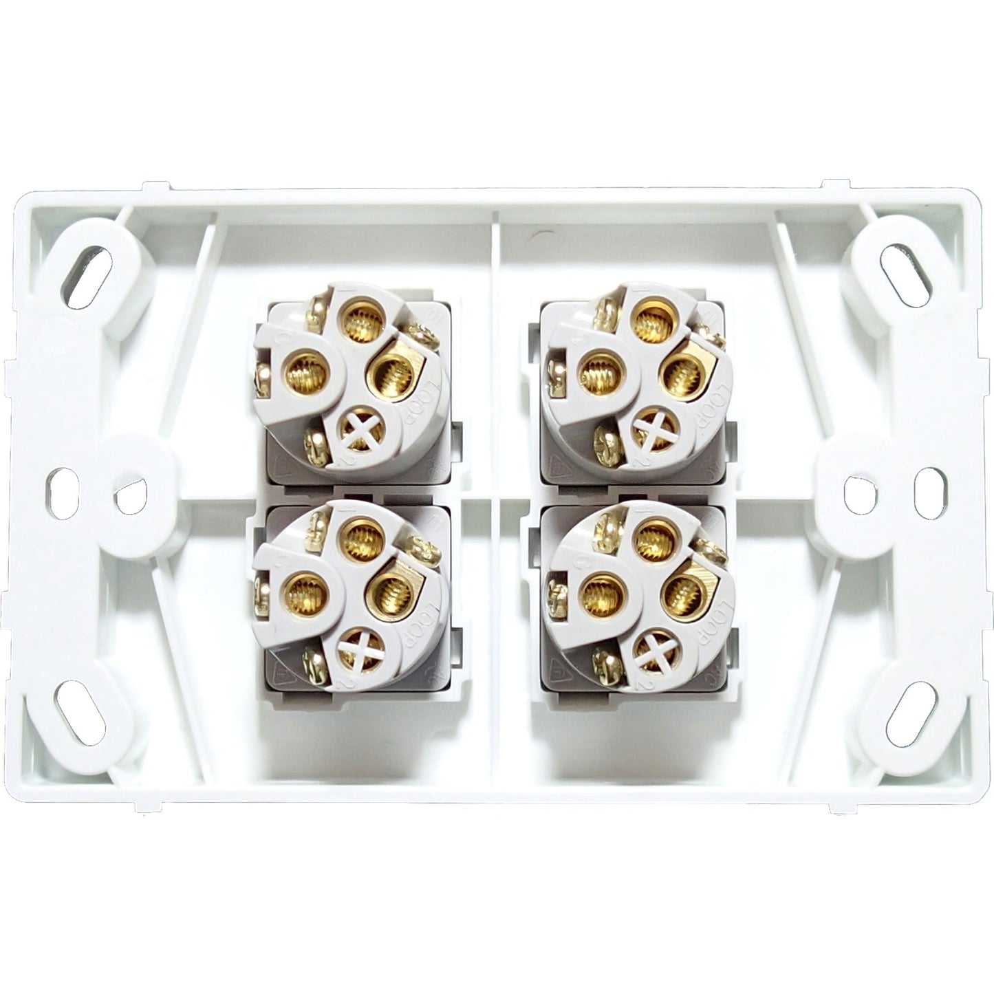 Wall Mounted Double Power Point with 3.6 Amp GPO Outlet Switch