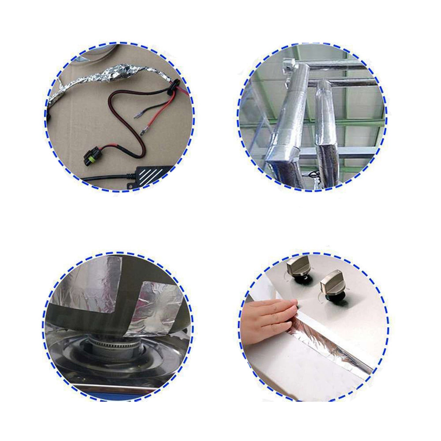 Waterproof Aluminum Foil Tape for Heat Shielding and Duct Sealing