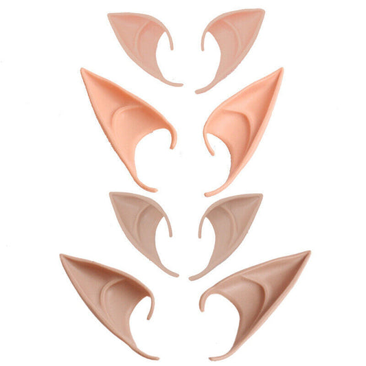 1pair Cosplay Rubber Elf Ears Fairy Pixie Style for Halloween