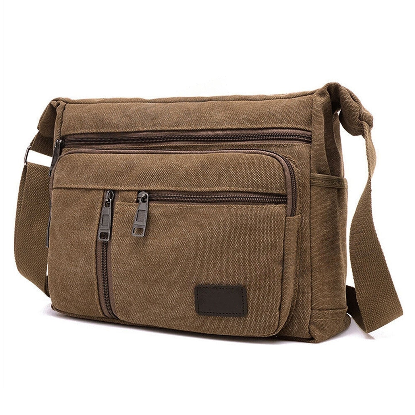 Vintage Canvas Crossbody Travel Messenger Bag Men Shoulder Satchel