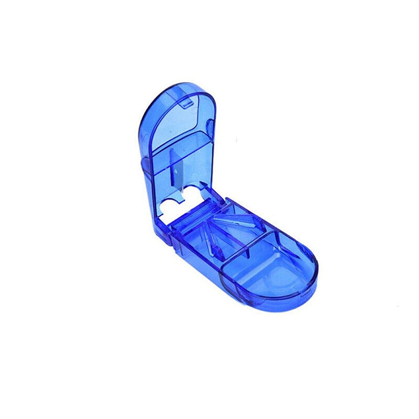 Compact Travel Pill Cutter and Medicine Storage Box