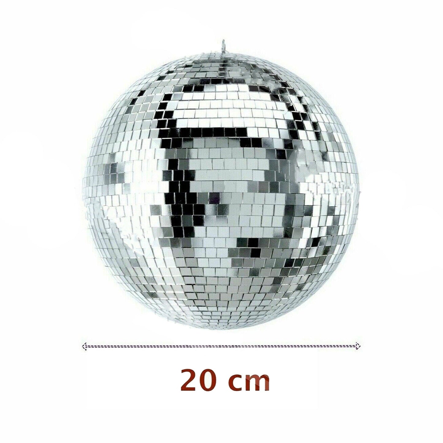 Silver Disco Mirror Ball for Dance Party and DJ Stage Lighting