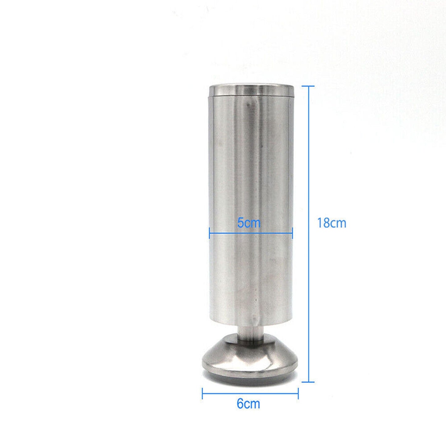 4pcs Round Stainless Steel Sofa and Table Leg Replacements