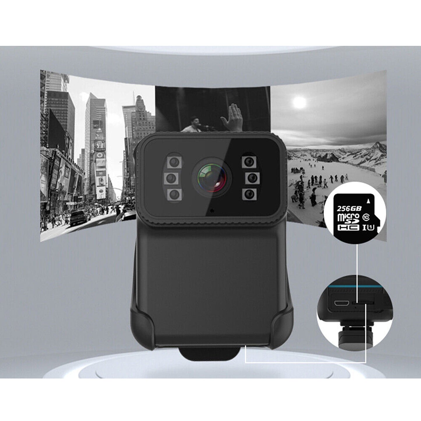 1080P Night Vision Body Camera Portable Police Cam with WiFi DVR