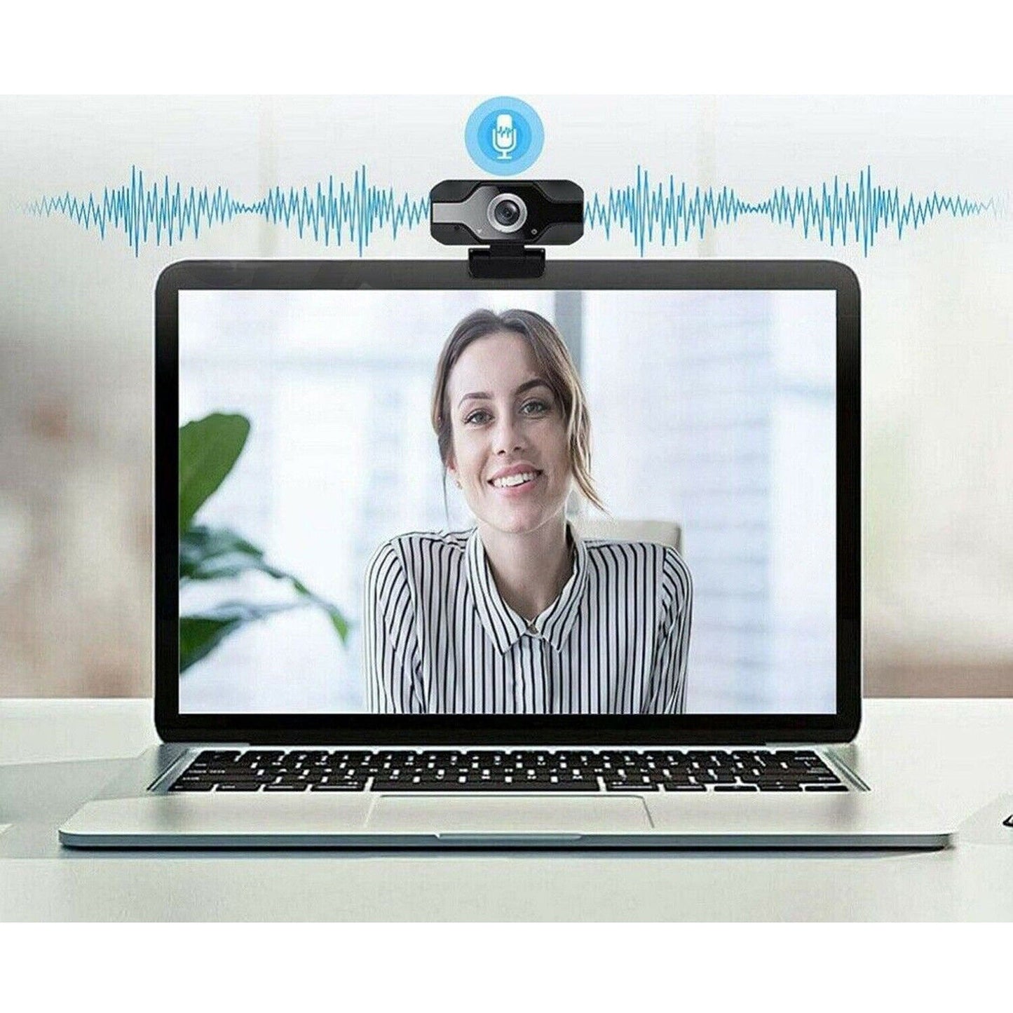 HD 1080P Webcam with Microphone for PCs and Laptops USB 2.0