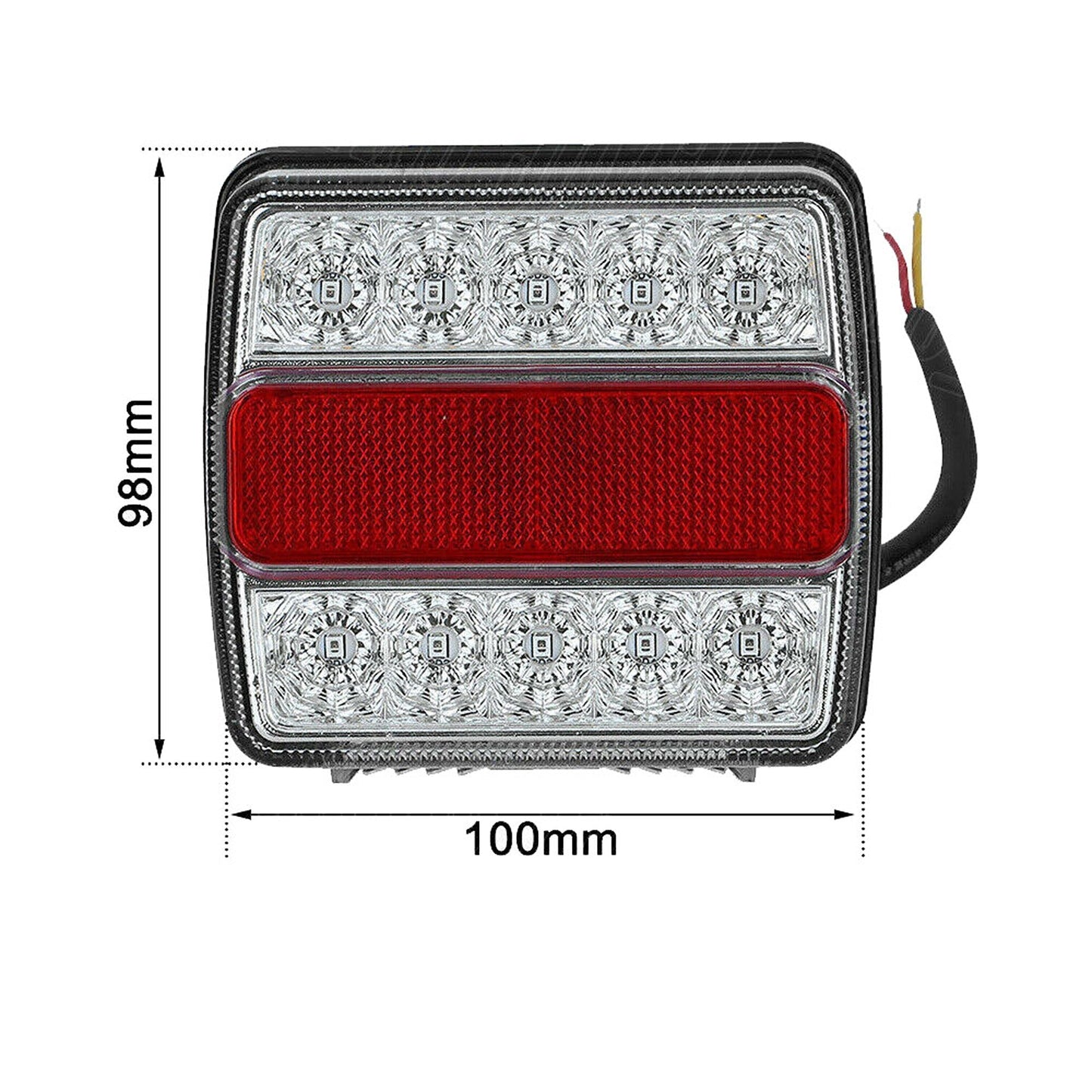 Submersible LED Tail Lights for Boats and Trailers Waterproof 26 LED