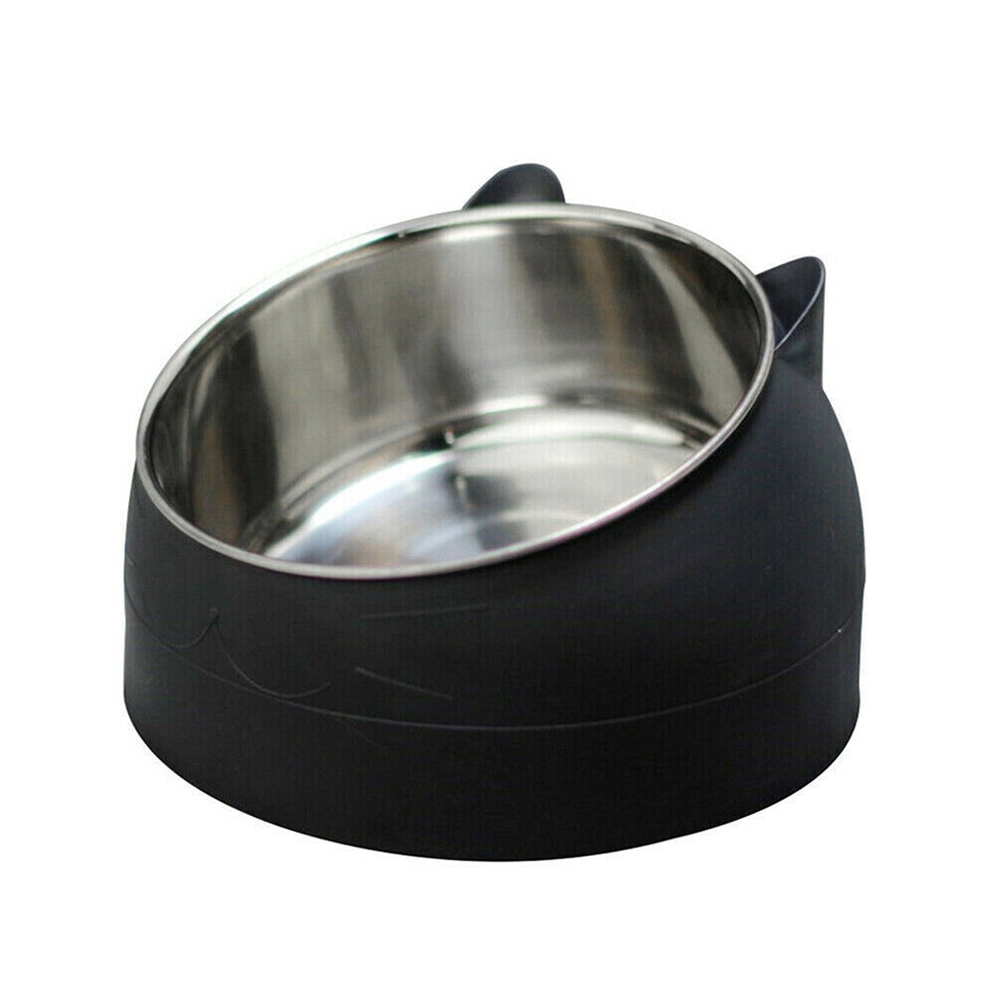 2pcs Elevated Dog Bowl Stand with Tilted Food Water Feeder