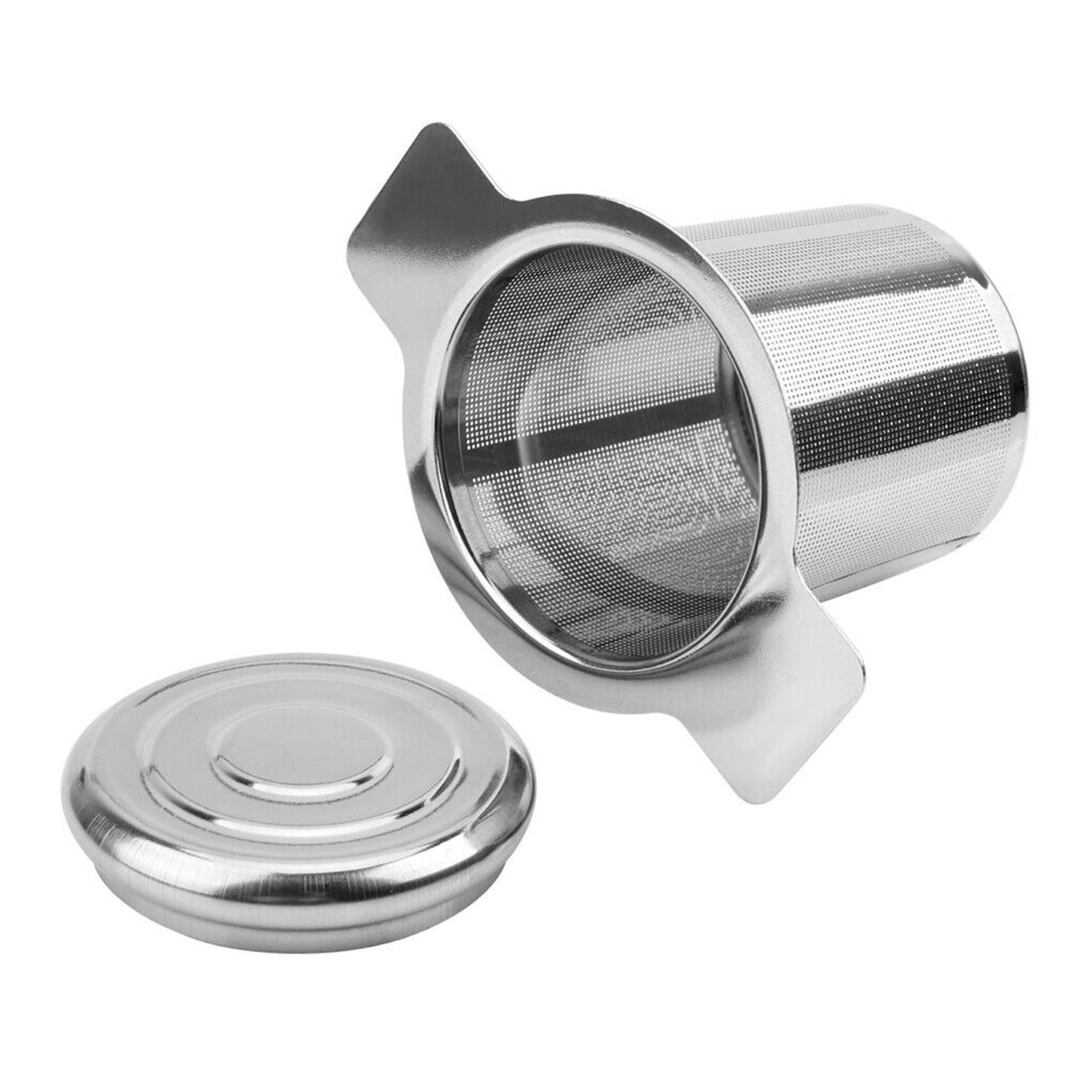 Tea Infuser Cup with Stainless Steel Mesh and Lid for Loose Leaf