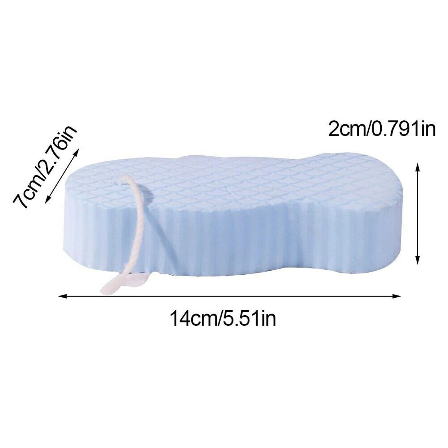 Super Soft Exfoliating Bath and Body Shower Sponge with Hook
