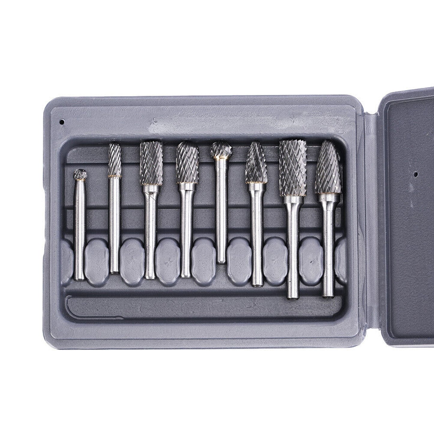 Carbide Tungsten Die Grinder Burr Set 8-Piece Rotary Tools for Metal Shaping