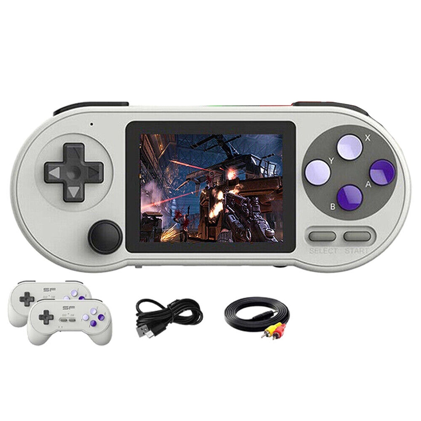 Handheld Retro Game Console SF2000 IPS Screen with 6000 Classic Games
