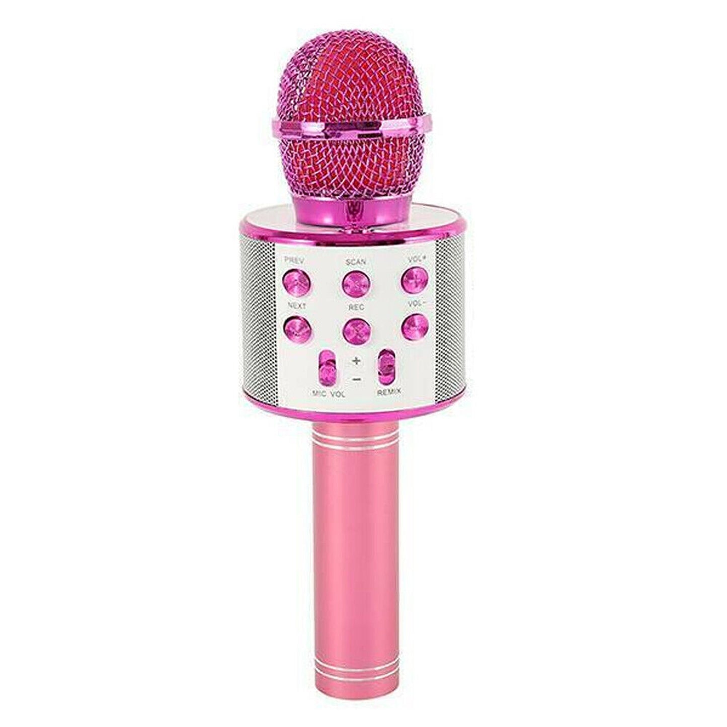 Wireless Bluetooth Handheld Karaoke Microphone with Speaker USB Mic