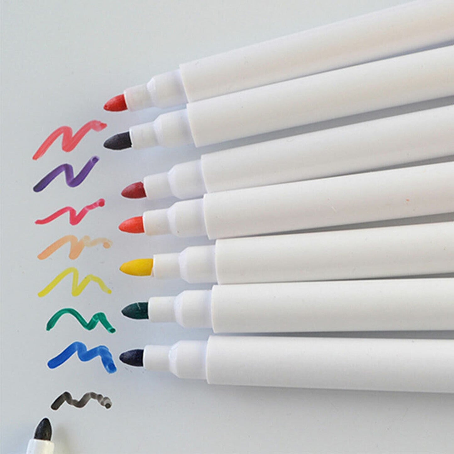 8pcs Dry Erase Whiteboard Markers with Magnetic Cap and Eraser