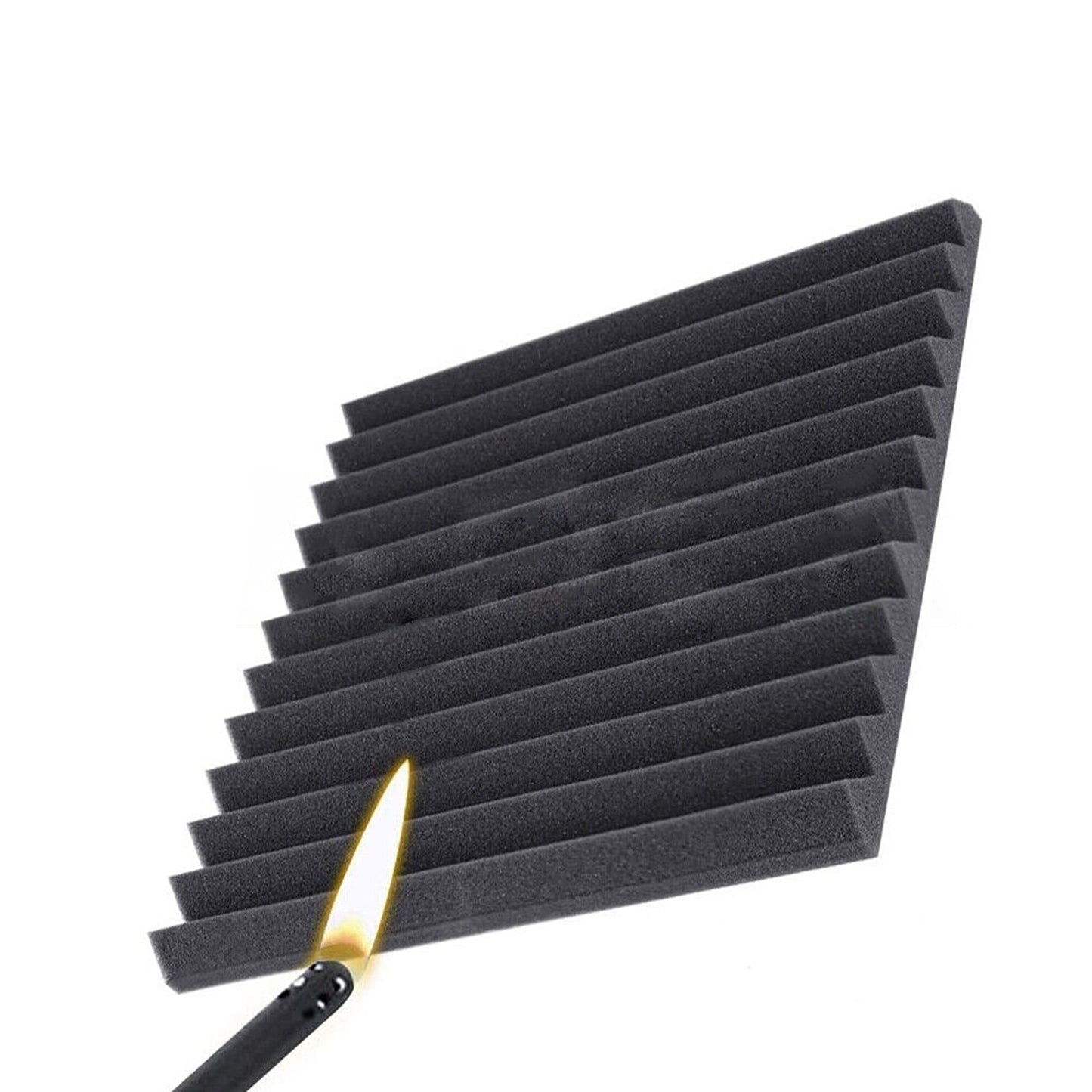 Karaoke Studio Acoustic Foam Panels Sound Absorption Proofing 48pcs