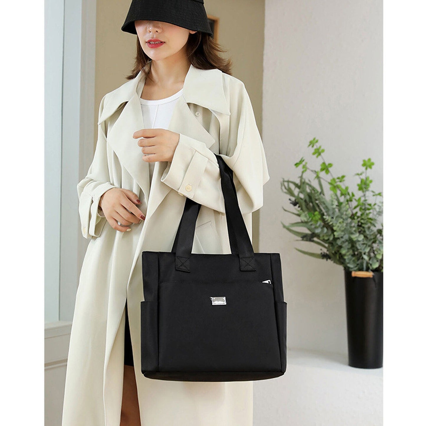 Large Capacity Waterproof Travel Tote Bag Women Lightweight Handbag Shoulder