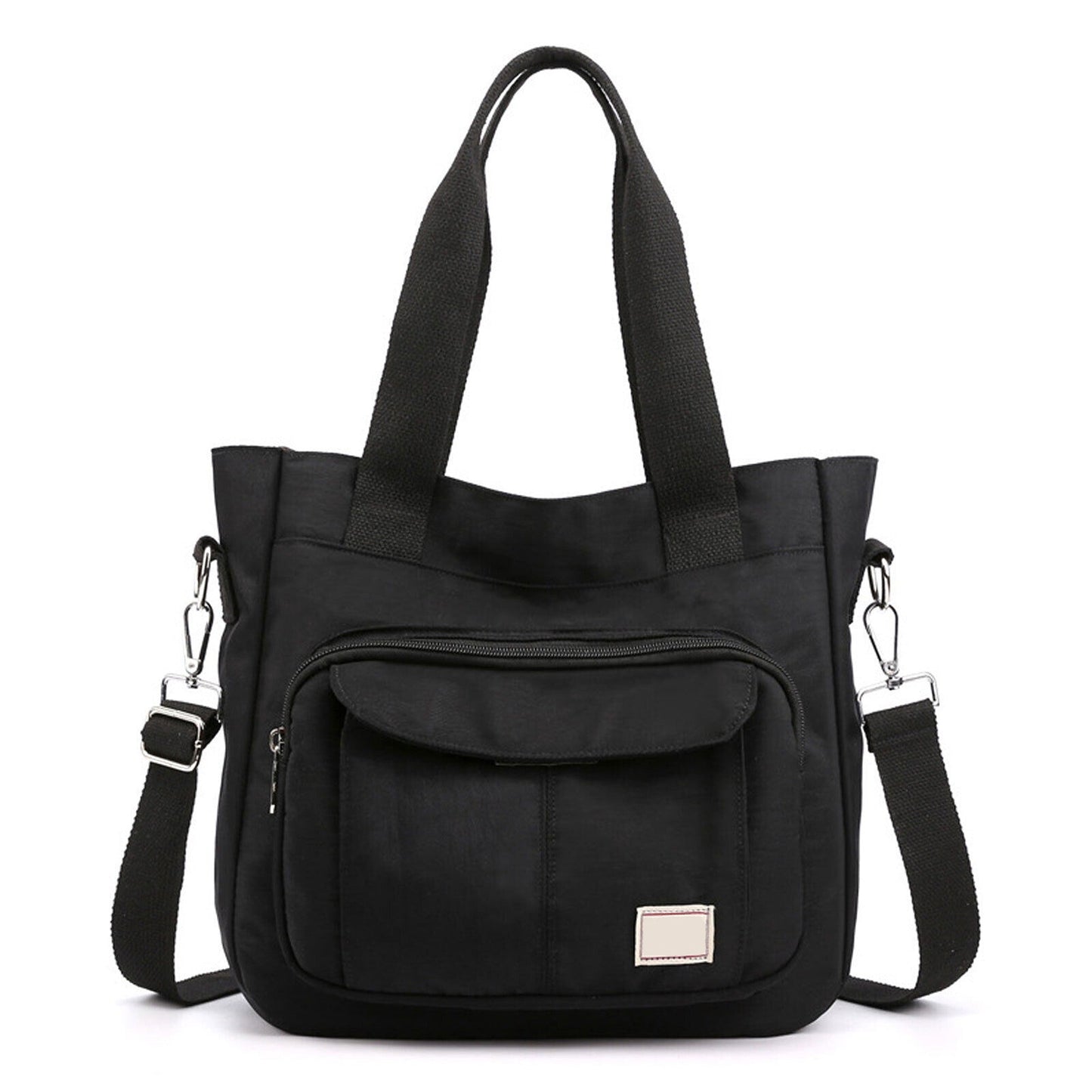 Large Nylon Waterproof Handbags with Zipper Women Shoulder Messenger Bag