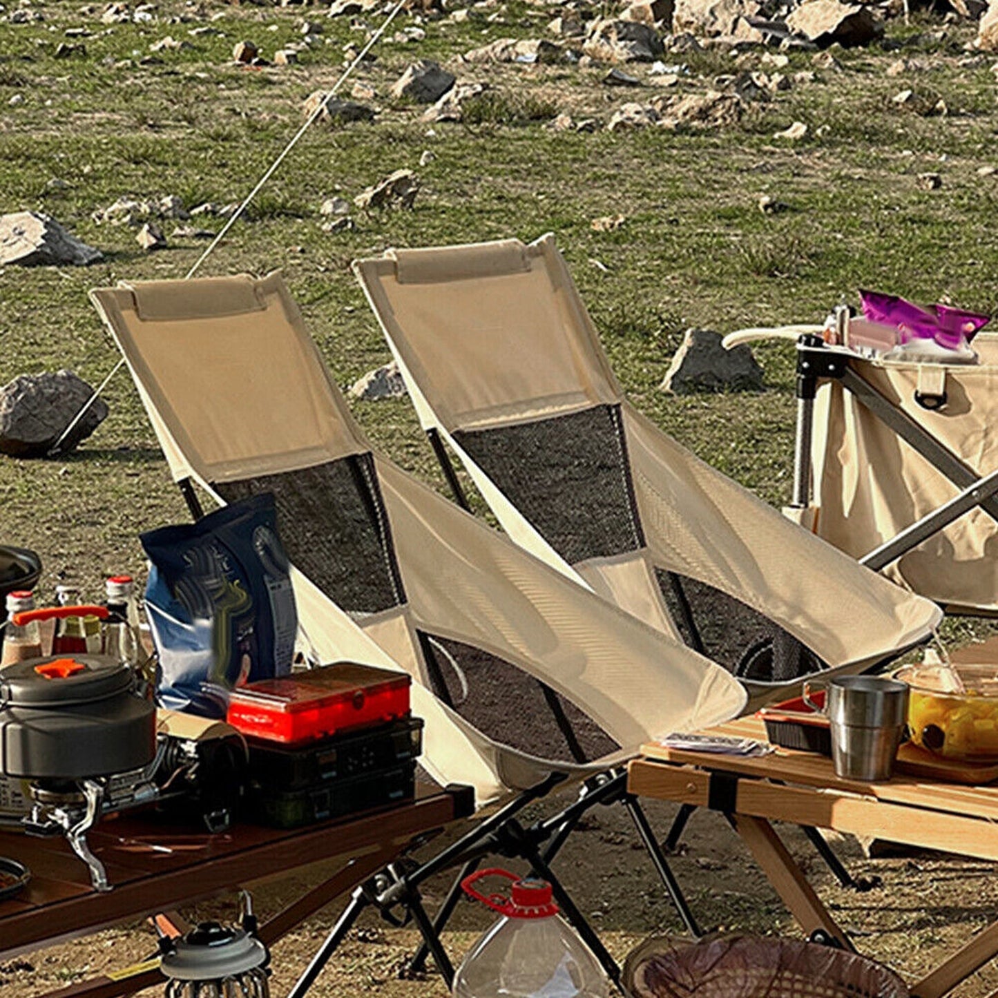 Foldable Fishing Chair with Lightweight Design for Camping and Travel