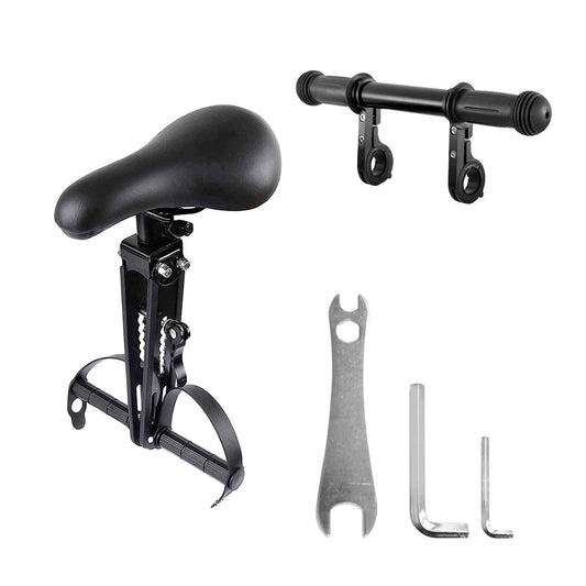 Children’s Bicycle Front Mounted Seat with Top Tube Detachable Armrest