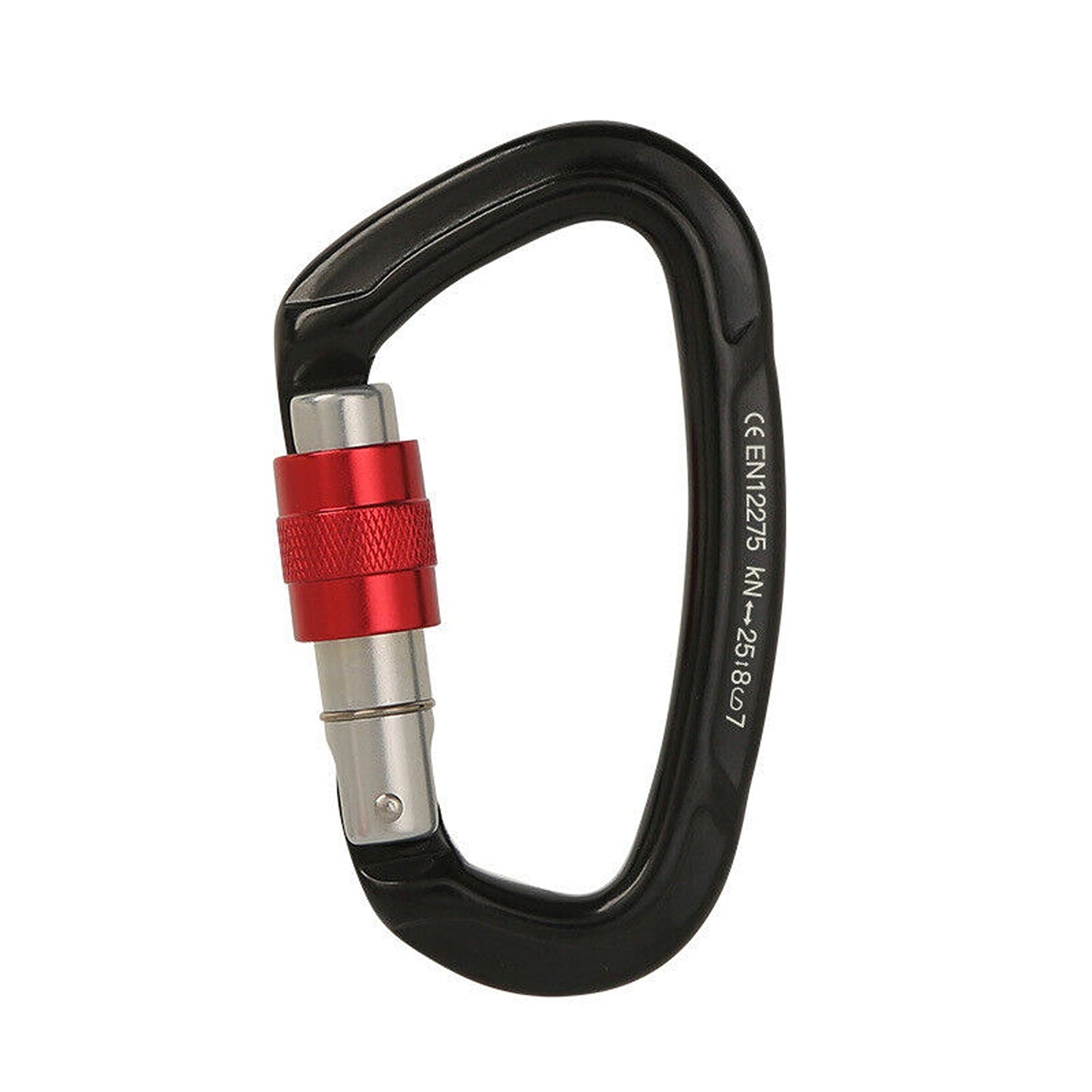 Aluminum Carabiner Clip D Ring Locking for Climbing 25KN