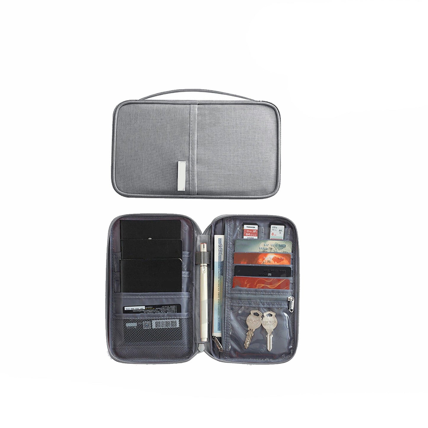 Travel Family Passport Wallet RFID Blocking Waterproof Document Organizer