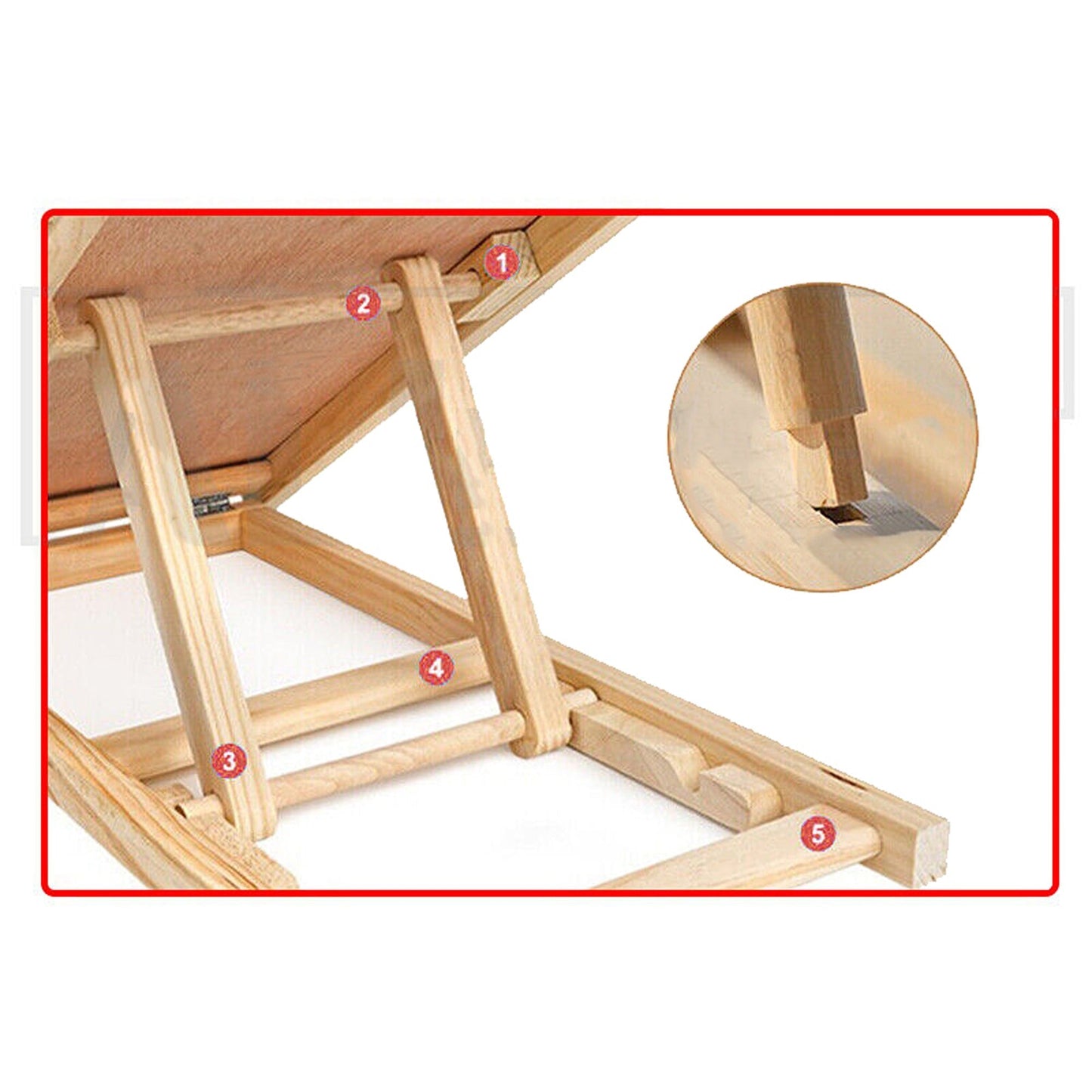 Adjustable Wooden Foldable Pet Ramp for Dogs Access to Bed Sofa Car