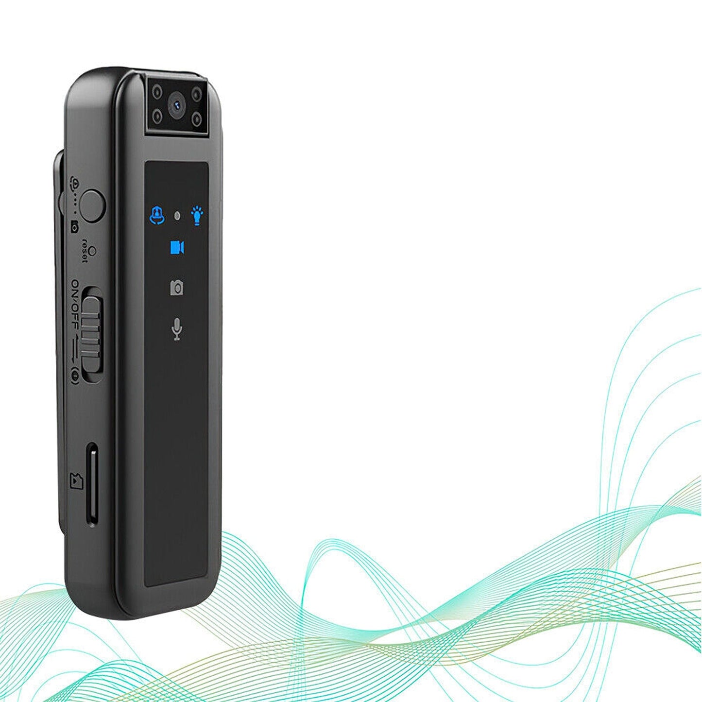 180 Degree Rotatable Mini Clip Camera with HD Night Vision 1080P