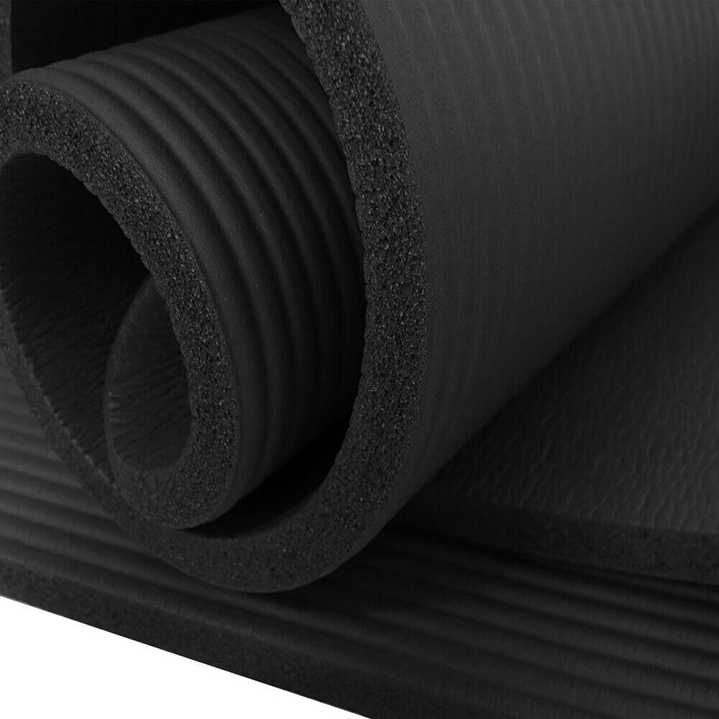 Thick NBR Nonslip Yoga Mat Fitness Pilate Sports Dance Pad 15MM