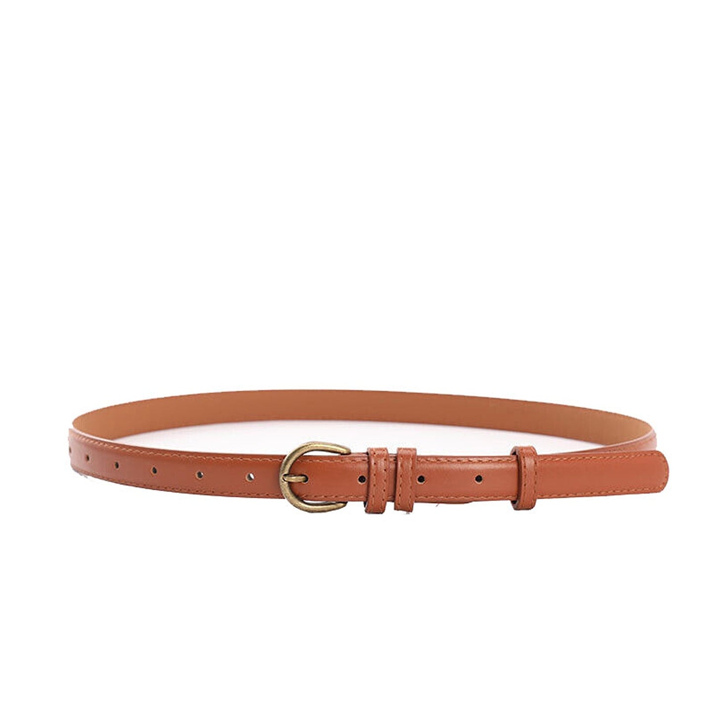 Women Decorative Thin PU Leather Belt for Jeans and Dresses