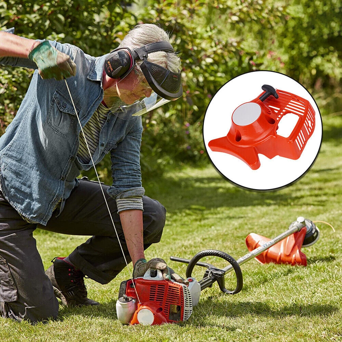 Recoil Pull Starter for STIHL FS38 FS45 FS55 Lawn Tool