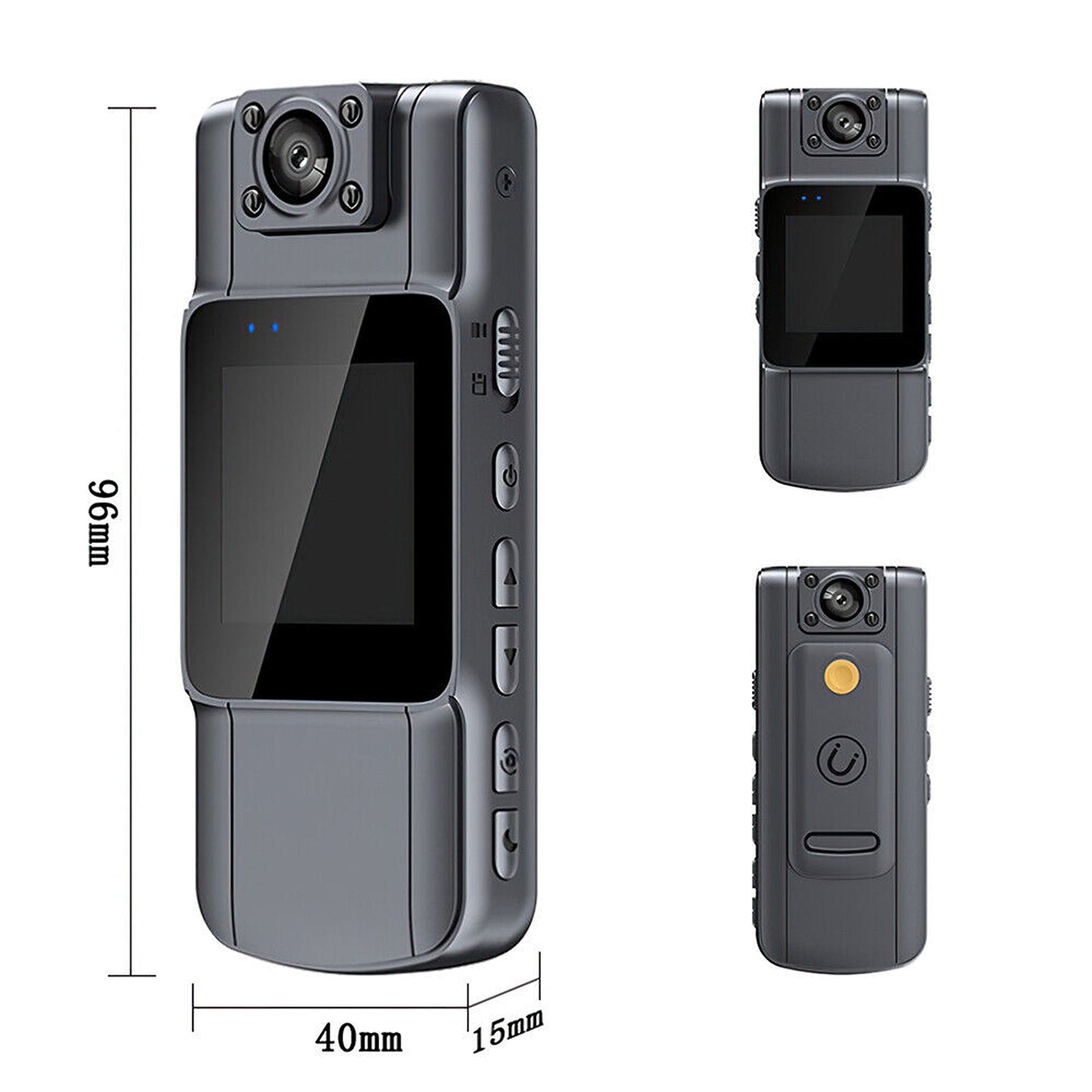 Mini Body Police Camera 1080P HD WiFi Video Recorder with Night Vision