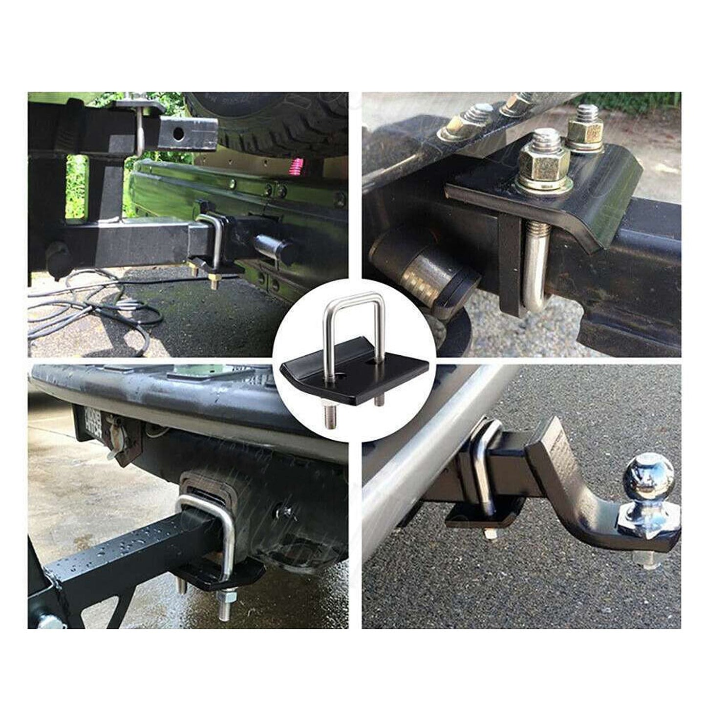 Hitch Tongue Anti-Rattle Stabilizer for Trailer Tow Bar Clamps