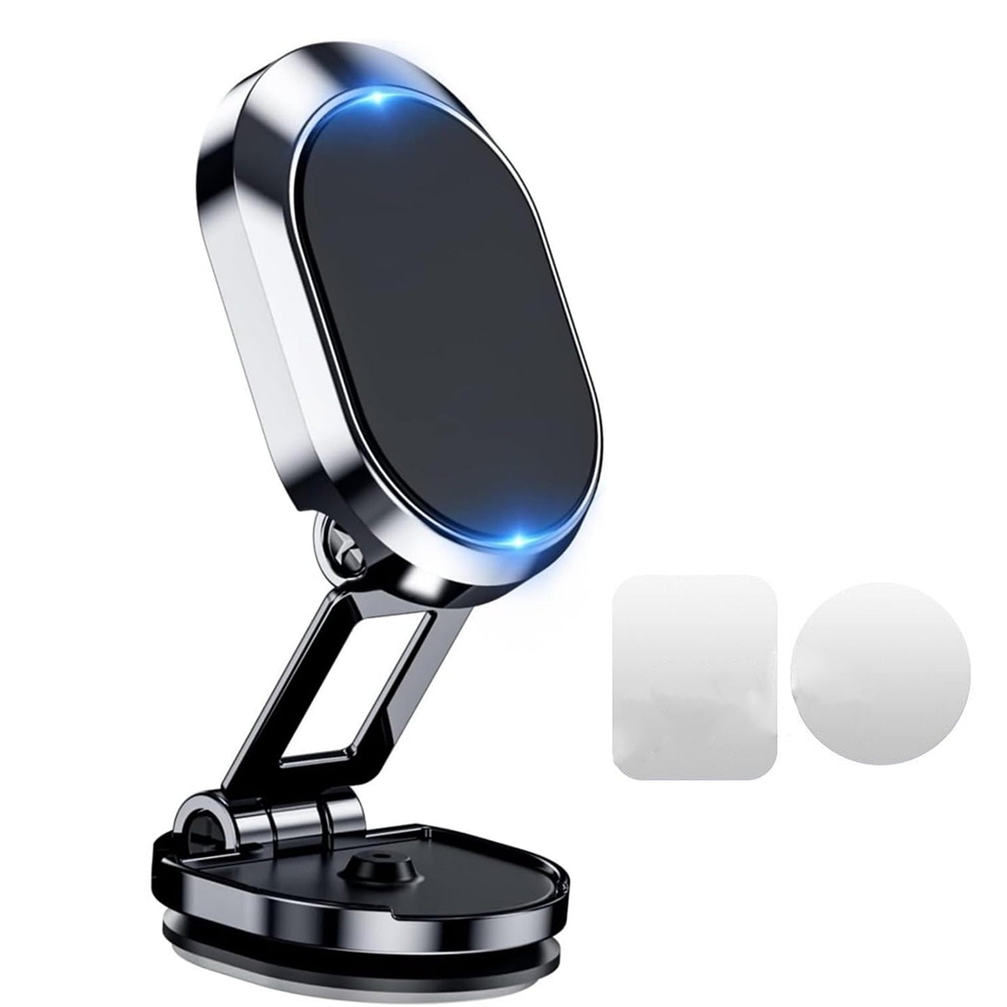 Magnetic Phone Holder Metal Folding Mount Cell Car GPS Stand