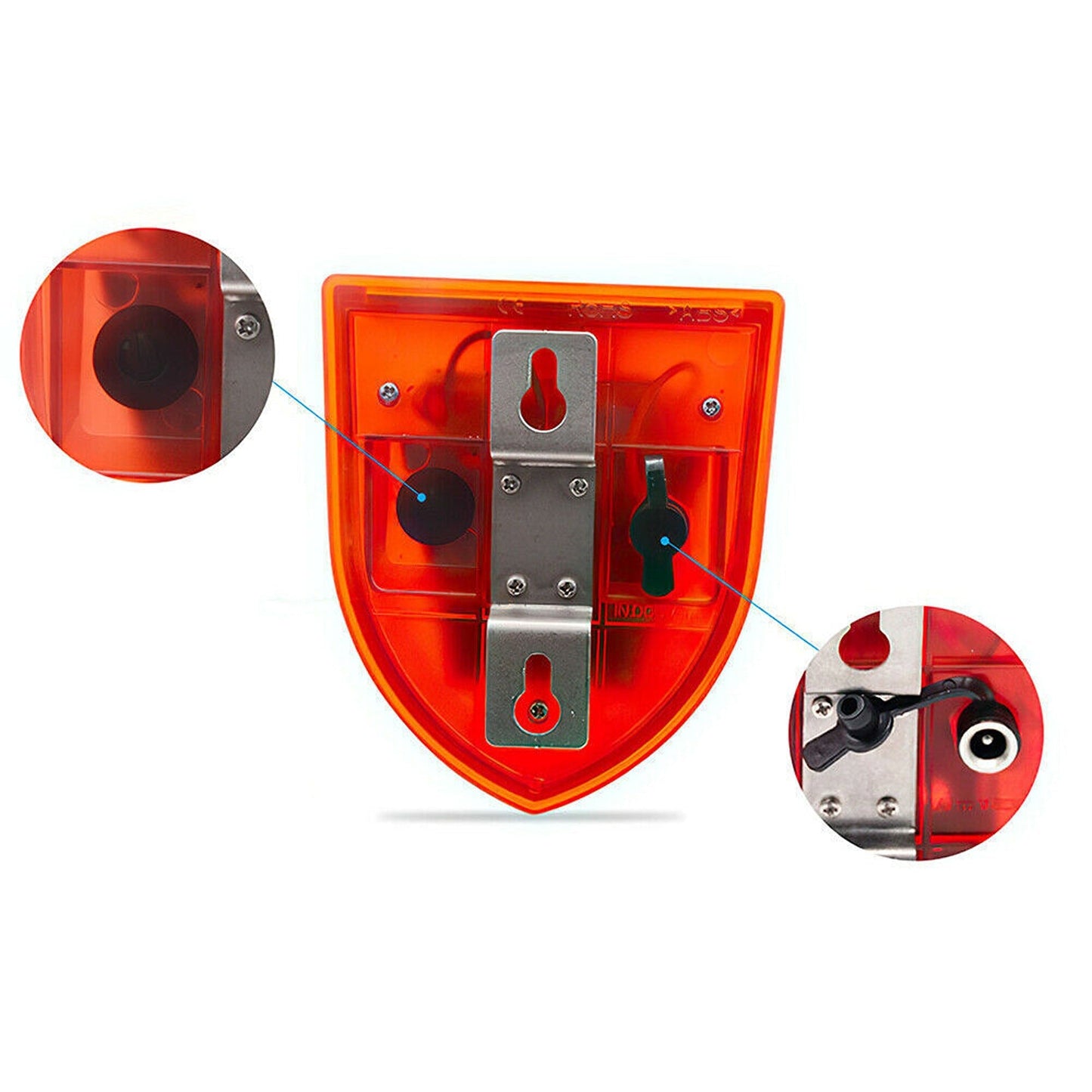 Outdoor Wireless Solar Alarm Light with PIR Motion Sensor and Sound Alarm