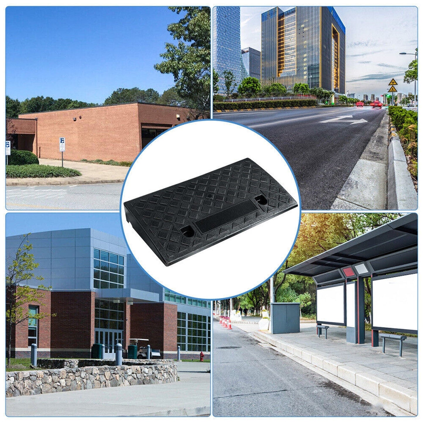 Universal Access Heavy-Duty Ramp for Mobility Kerb Curb Threshold