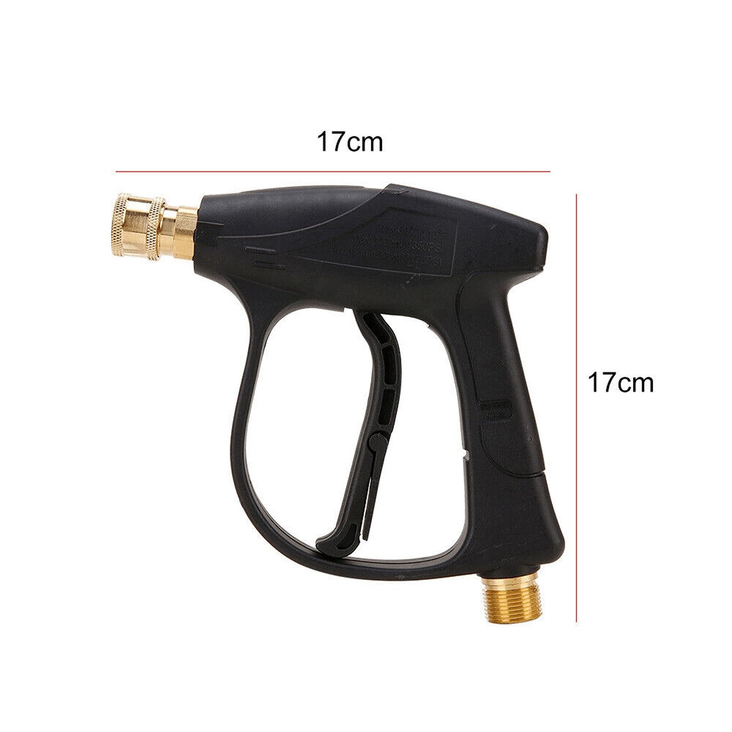 High-Pressure Water Gun for Car Washing with Short Wand and 5 Nozzle Attachments