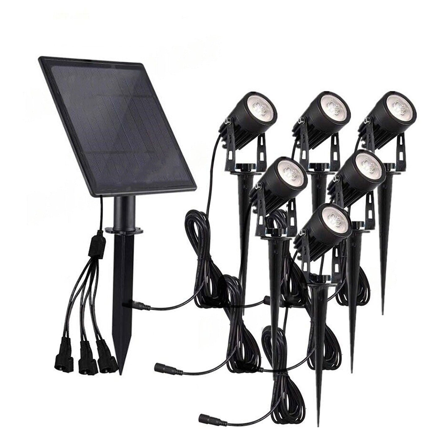 Outdoor Pathway Lawn and Fence Garden Spot Lights with Solar LED