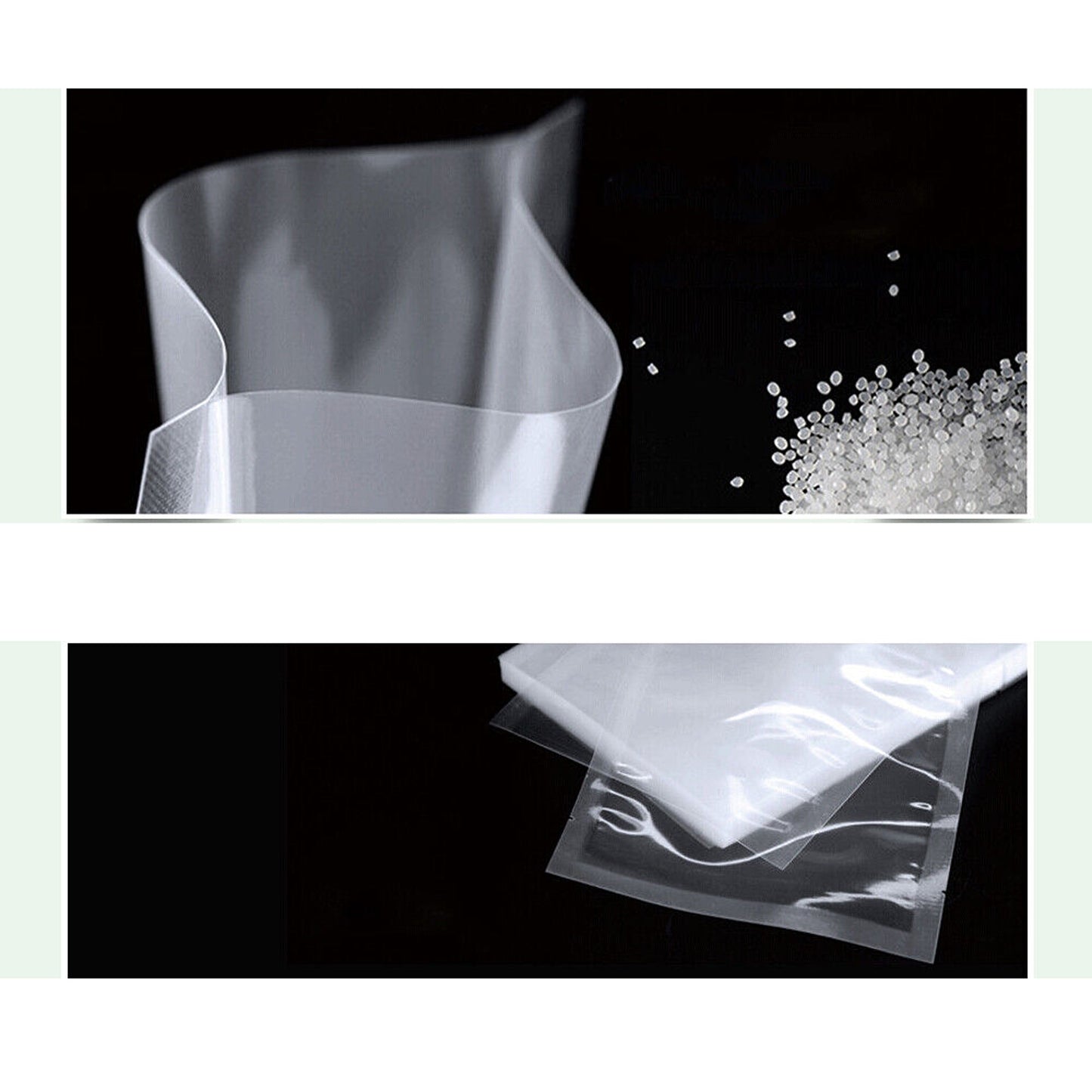100x Pre cut Vacuum Sealer Bags Food Storage Heat Seal Saver