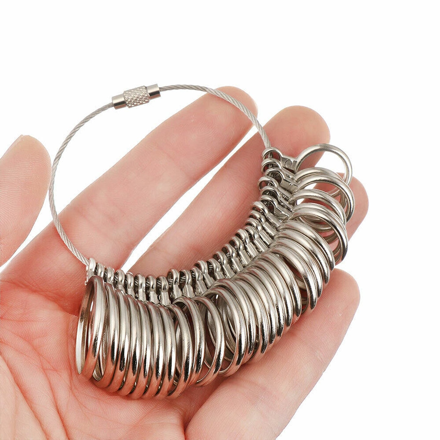 Metal Ring Sizer Gauge and Measuring Tool Kit
