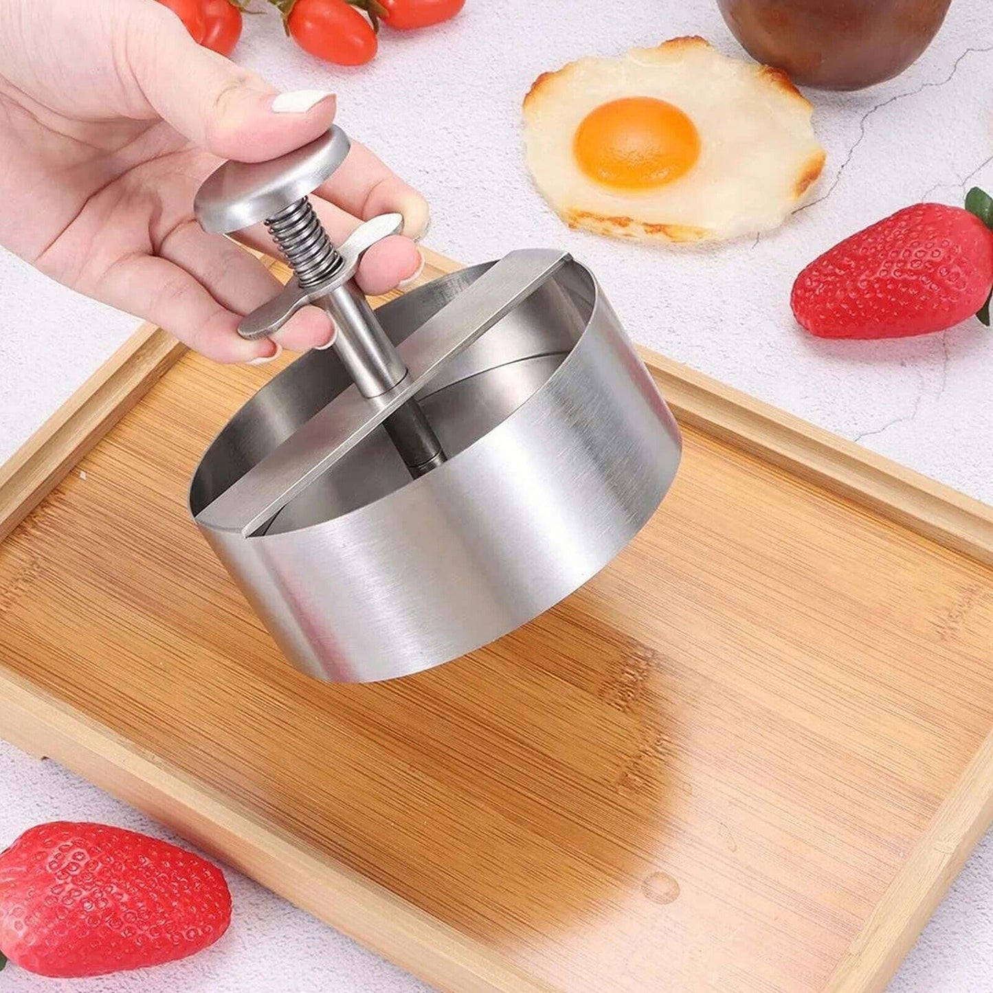 Non-Stick Hamburger Patty Maker Press for Beef Meat Cooking