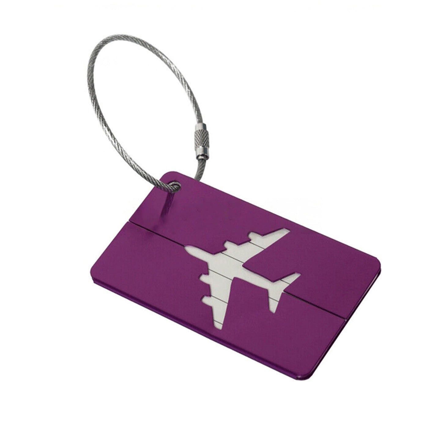 Travel ID Tag for Luggage Aluminum Suitcase Address Label