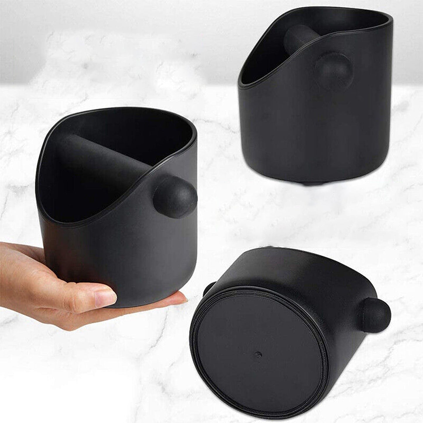 Coffee Grinds Knock Box Espresso Waste Bin with Tamper Tube