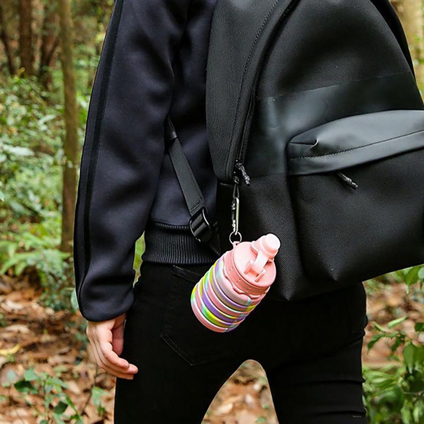 Foldable Silicone Travel Water Bottle Retractable Portable Drink Cup