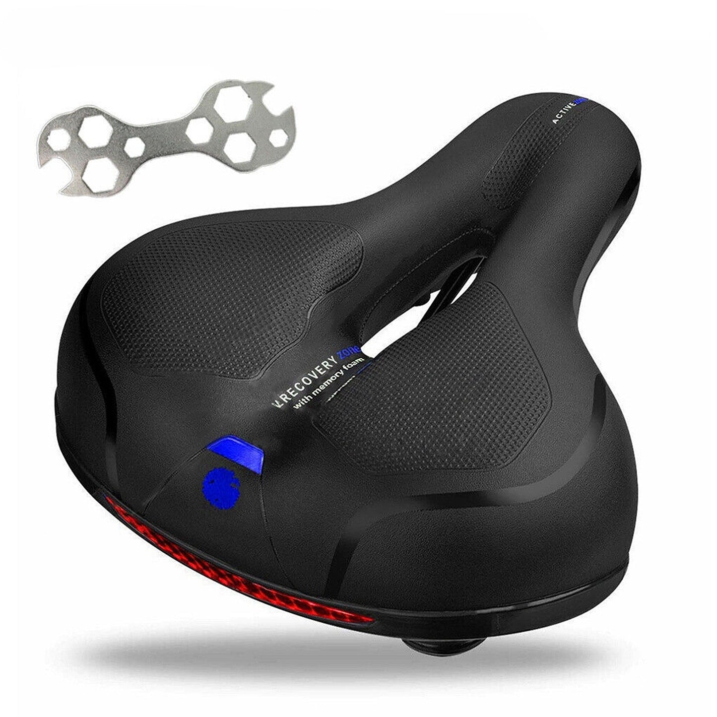 Extra Wide Gel Saddle Bicycle Soft Pad Sporty Seat