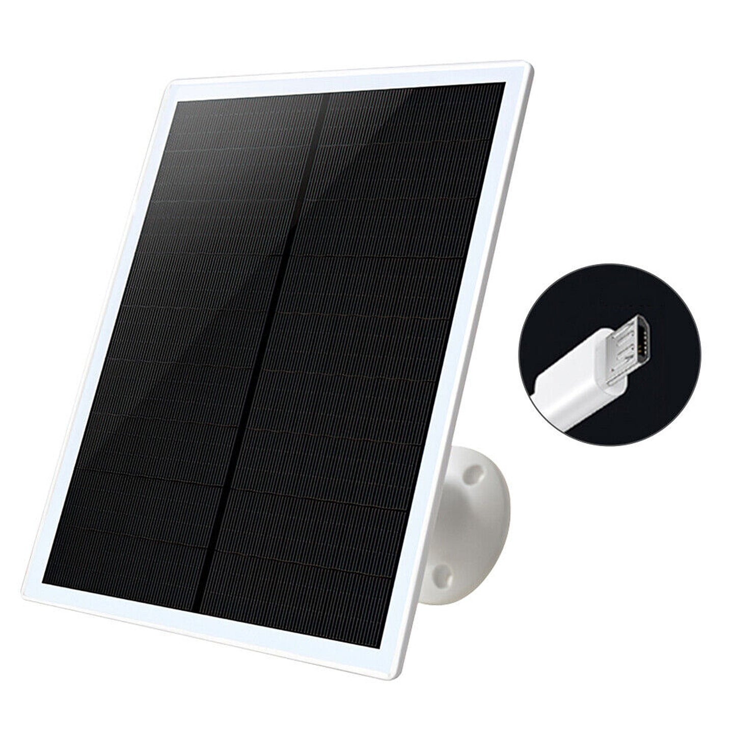 6W Output Micro USB Solar Panel for Outdoor Security Cameras