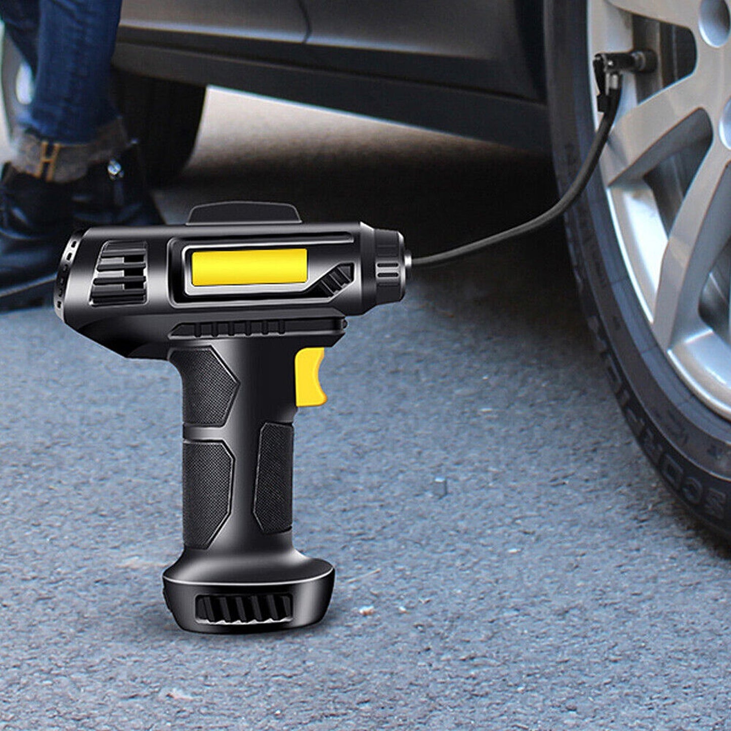 Handheld Digital LCD Air Compressor for Car Tire Inflation