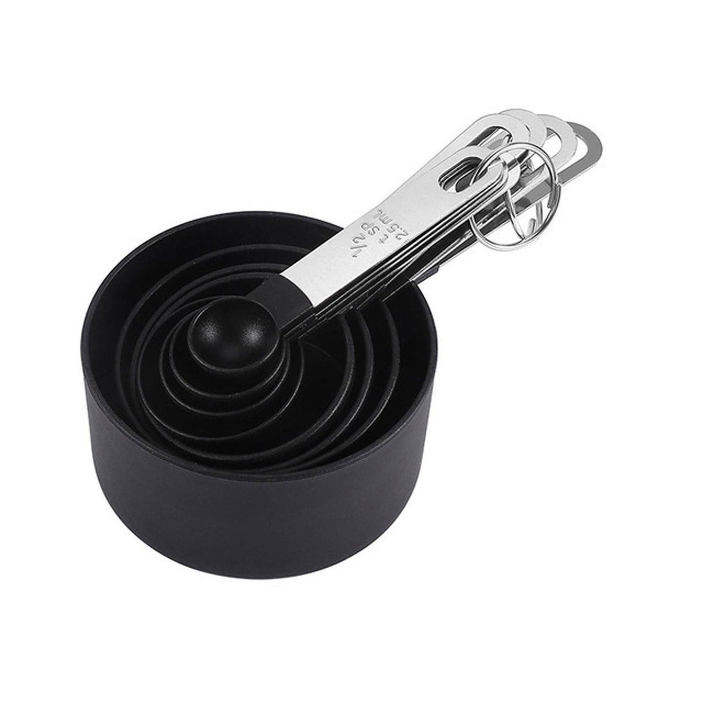 8pcs Stainless Steel Kitchen Measuring Cups and Spoons Set