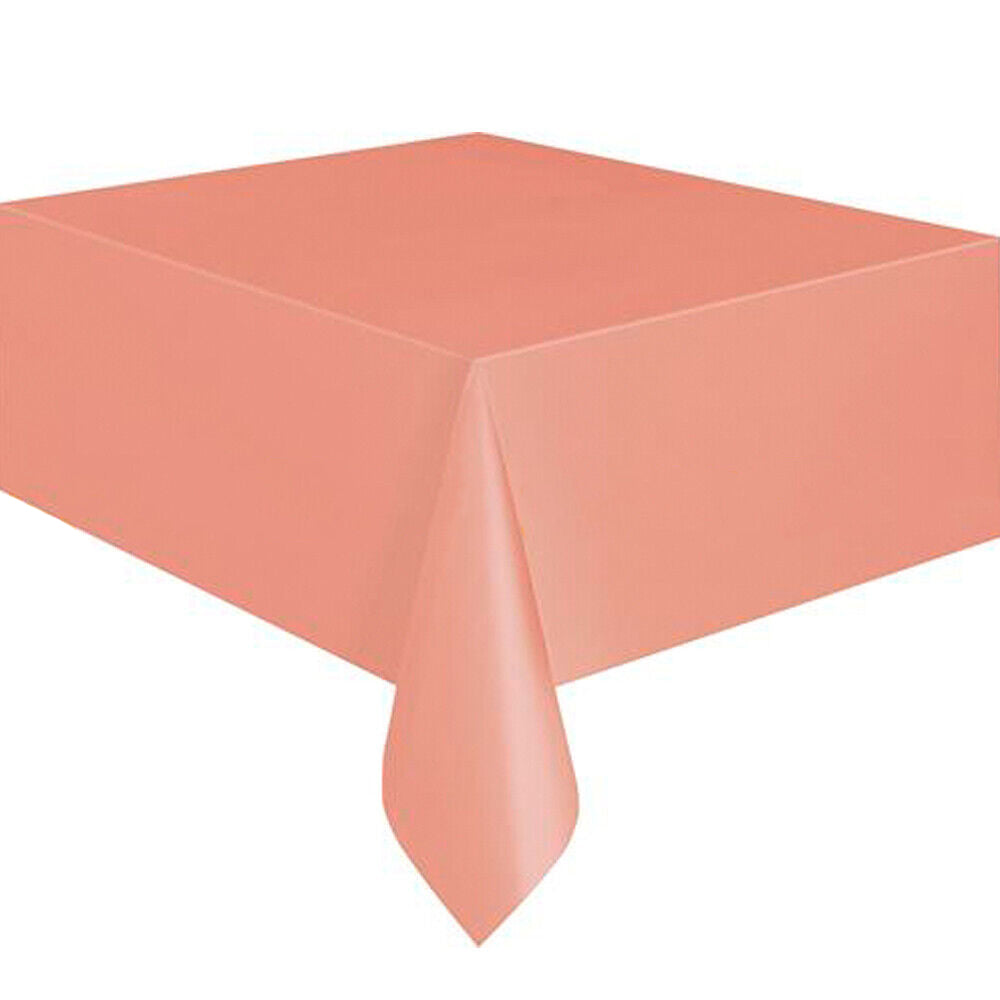 Colorful Plastic Tablecloth for Parties Rectangle Birthday Cover