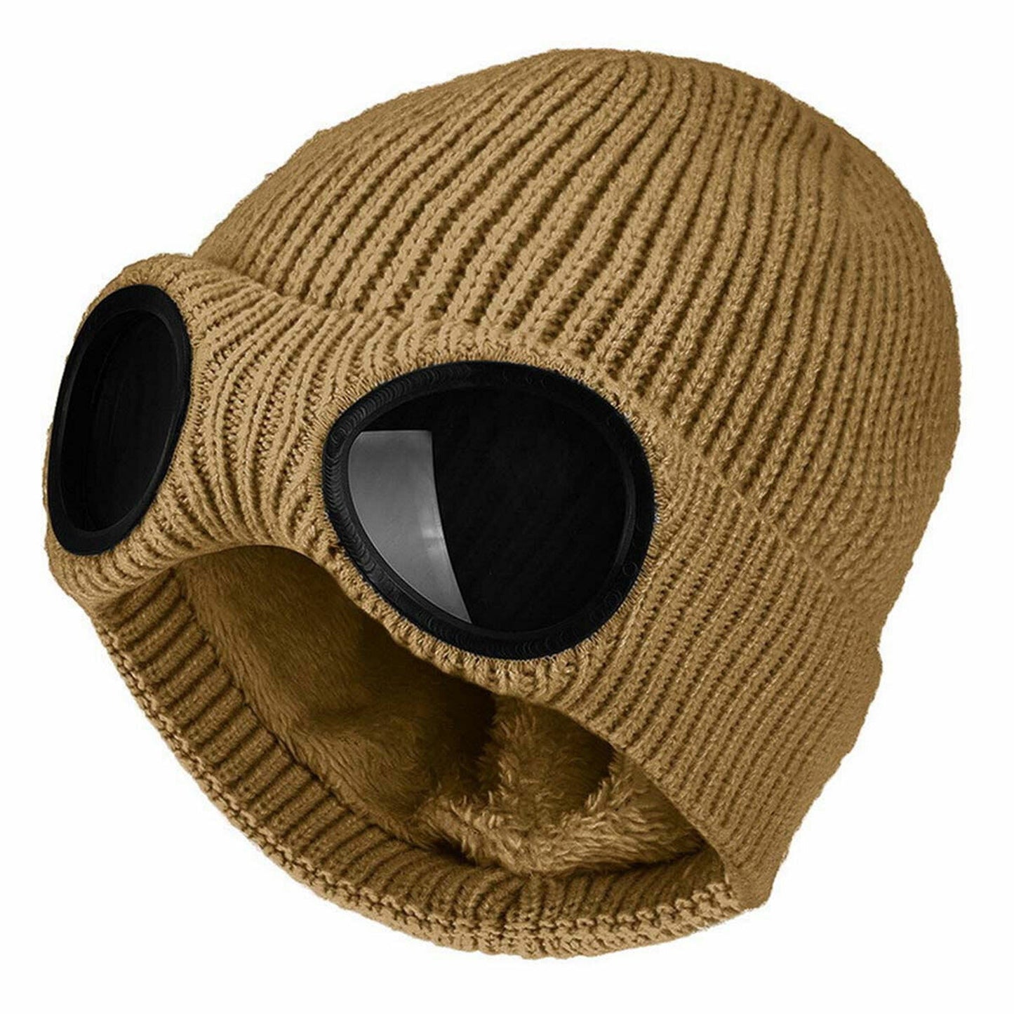 Chunky Beanie Hat for Men and Women Winter Warm Windproof Woolen Knitted Skull Cap